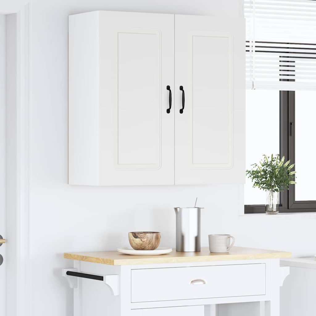Küchenhängeschrank mit Regal Weiß 80 x 31 x 80 cm Holzwerkstoff
